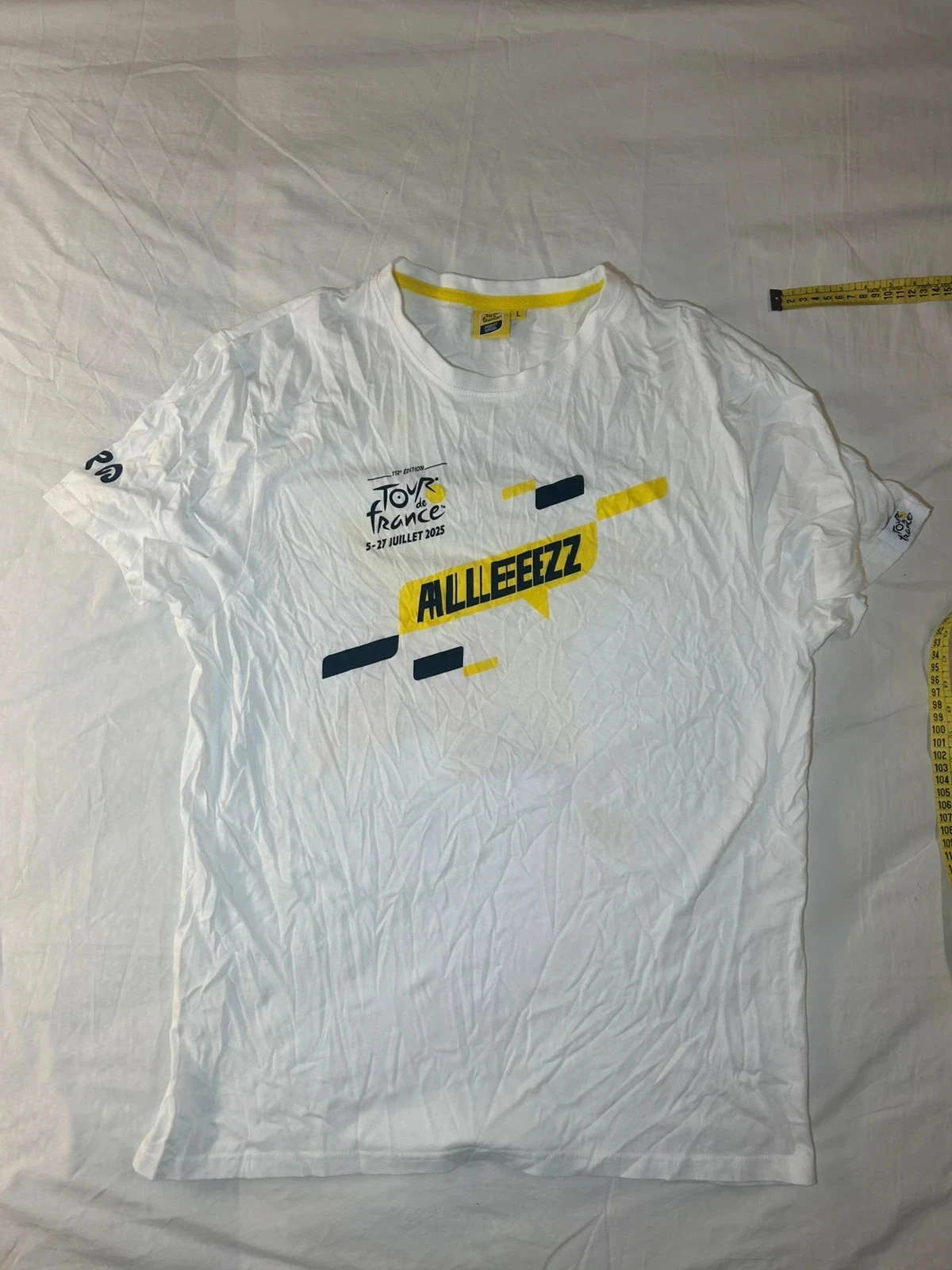 T-shirt blanc imprimé le Tour de France